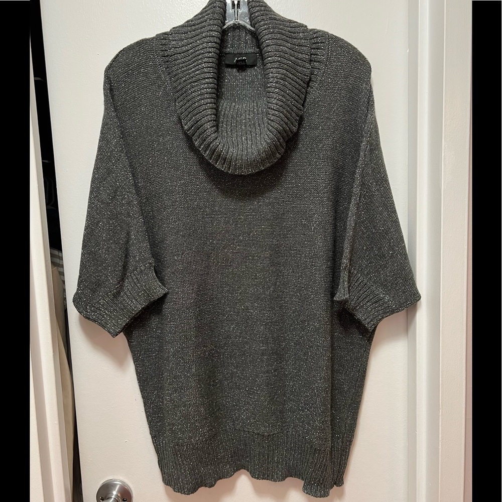 Metallic Cowl Neck